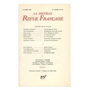 La Nouvelle Revue Française N° 183, Mars 1968 pas cher