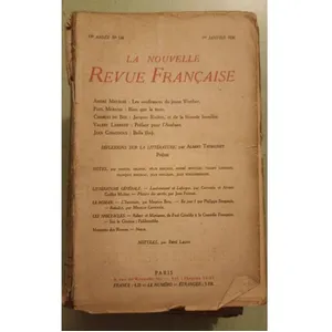 La Nouvelle Revue Française (1908-1943) N° 148 Janvier 1926 pas cher