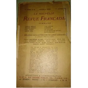 La Nouvelle Revue Française (1908-1943) N° 88 Janvier 1921 pas cher