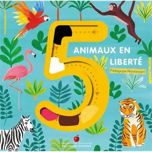 ISBN Gallimard jeunesse 5 animaux en liberté pas cher