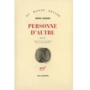 ISBN Gallimard Personne d'autre pas cher