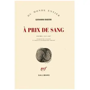 ISBN Gallimard A Prix De Sang - Poèmes 1953-1987 pas cher