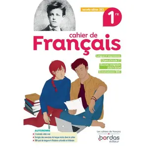 Bordas Editions Cahier de français 1re pas cher