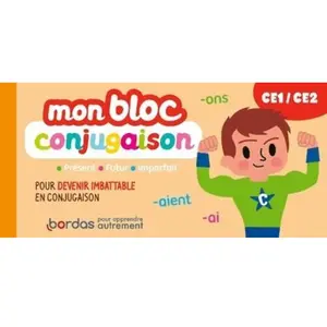 Bordas - Mon bloc Conjugaison - CE1/CE2 -  - Le Madec Herve 213x102 pas cher