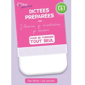 Comparateur de prix : Bordas Dictées Préparées Ce1 - Cahier Corrigé Et Commenté