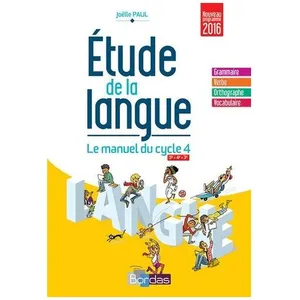 Etude De La Langue 5e, 4e, 3e Cycle 4 - Manuel De L'élève