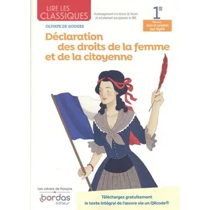 Bordas Lire les classiques - Français 1re - Déclaration des droits de ... pas cher