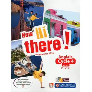 Comparateur de prix : Bordas Anglais Cycle 4 (5e/4e/3e) A1-B1 New Hi There !