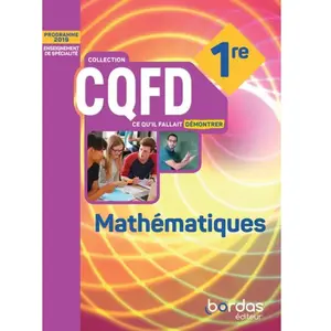 Bordas Mathématiques 1re Cqfd pas cher