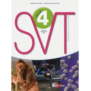 Bordas Bobée-Forestier - SVT Cycle 4: Grand format pas cher