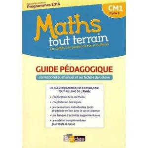 Bordas Maths Tout Terrain Cm1 - Guide Pédagogique pas cher