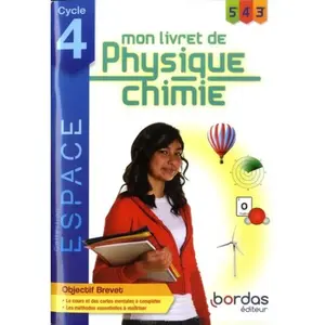 Bordas Physique Chimie 5e 4e 3e Cycle 4 Espace: Mon livret de Physique Chimie pas cher