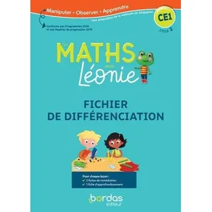 Bordas Les Maths Avec Léonie Ce1 - Fichier De Différenciation pas cher