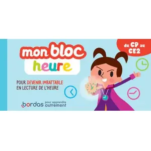 ISBN Bordas Editions Mon bloc heure du CP au CE2 pas cher