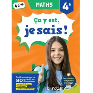 ISBN Bordas Maths 4e pas cher