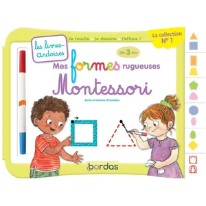 ISBN Bordas Mes Formes Rugueuses Montessori - Avec Un Feutre Effaçable pas cher