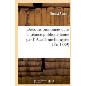 Discours prononcés dans la séance publique tenue par l' Académie française pas cher