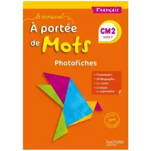 ISBN Hachette Education Français Cm2 Le Nouvel A Portée De Mots - Photofiches + Cd pas cher