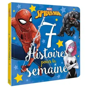Hachette Jeunesse Livre pour enfants - Spider-Man - 7 histoires - Licence Spiderman pas cher