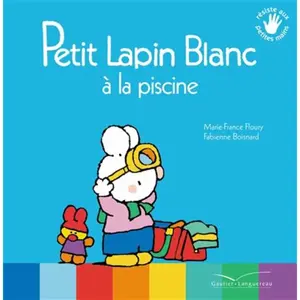Gautier Languereau Petit Lapin Blanc à la piscine pas cher