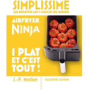 Livre de cuisine HACHETTE Simplissime Airfryer Ninja 1 plat et c'e pas cher