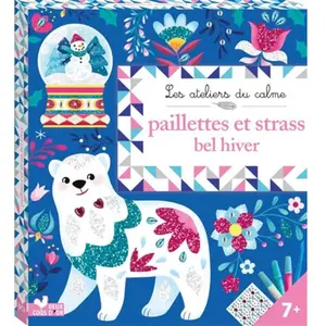 Comparateur de prix : Deux Coqs D'or Paillettes et strass bel hiver: Avec 5 tableaux, 1 planche de strass, 3 tubes de paillettes, 1 spatule