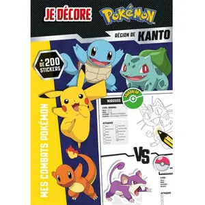 Pokémon - Je décore - Les combats Pokemon - Kanto pas cher