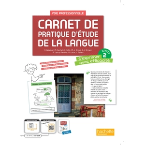 Comparateur de prix : Hachette Technique Carnet De Pratique D'étude De La Langue Voie Professionnelle Niveau 2