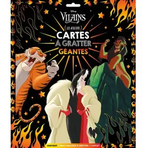 Hachette Disney Cartes À Gratter Géantes Vilains - Les Ateliers pas cher