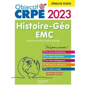 Comparateur de prix : Hachette Education Histoire-Géo Emc - Epreuve Écrite D'admissibilité