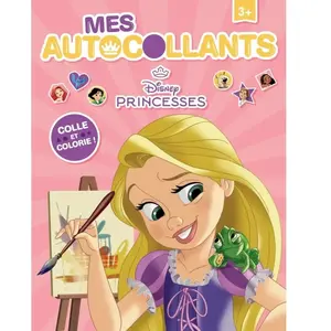 Mes Autocollants Disney Princesses - Colle Et Colorie !