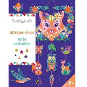 Deux Coqs D'or Attrape-rêves forêt enchantée: Avec 3 planches de stickers brilliants, 3m de fil et 1 planche de 100 strass pas cher