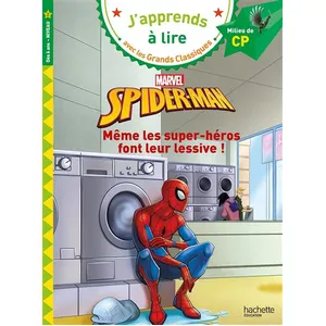 Hachette Education Spider-Man, Même Les Super-Héros Font Leur Lessive - Cp Niveau 2 pas cher