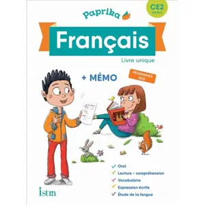 Comparateur de prix : Istra Français Ce2 Cycle 2 Paprika - Livre Unique + Mémo
