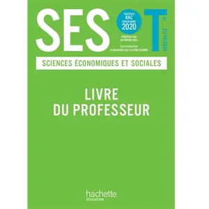 ISBN Hachette Education Sciences Economiques Et Sociales Tle Spécialité - Livre Du Professeur pas cher