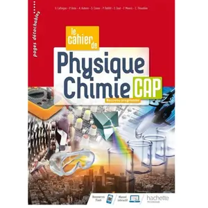 Comparateur de prix : Hachette Education Le Cahier De Physique-Chimie Cap
