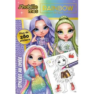 Hachette Jeunesse J'habille Mes Rainbow High - Stylées Au Lycée. Plus De 280 Stickers pas cher