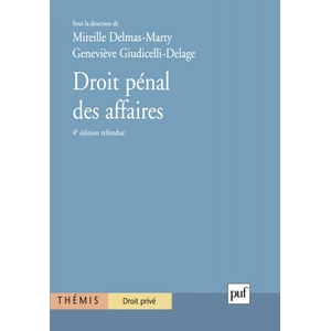 ISBN Puf Droit Pénal Des Affaires - Tome 1, 4ème Édition pas cher