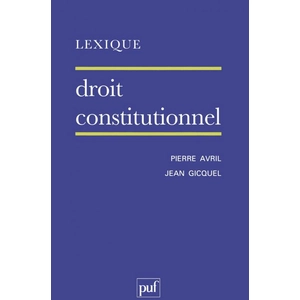 ISBN Puf Droit Constitutionnel pas cher