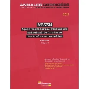 Documentation Francaise Atsem Agent Territorial Spécialisé Principal De 2e Classe Des Écoles Maternelles - Concours Externe, Interne, 3e Concours, Catégorie C pas cher