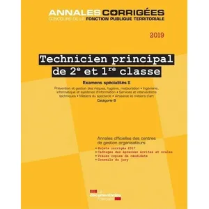 Documentation Francaise Technicien Principal De 2e Et 1re Classe - Examens Spécialités Ii pas cher