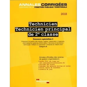 Documentation Francaise Technicien, Technicien Principal De 2e Classe - Concours Externe, Interne Et 3e Concours Spécialités Ii pas cher