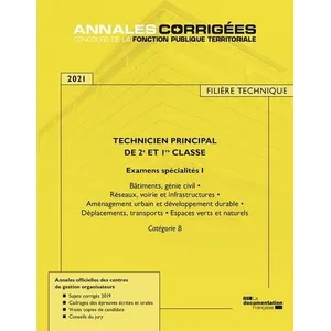 Documentation Francaise Technicien Principal De 2e Et 1re Classe - Examens Spécialité I, Examens D'avancement De Grade Et De Promotion Interne Catégorie B pas cher