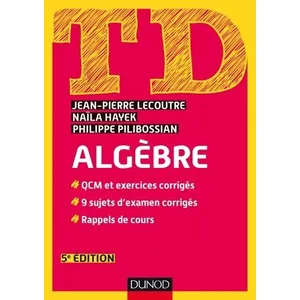 Dunod Td Algèbre pas cher