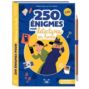 250 Énigmes Pour Détectives En Herbe - Avec 1 Crayon Offert pas cher