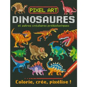 Pixel art - dinosaures - Graham Oakley pas cher