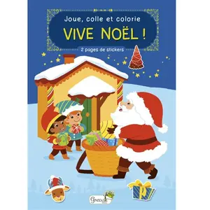 Grenouille Joue, Colle Et Colorie Vive Noël ! - 2 Pages De Stickers pas cher