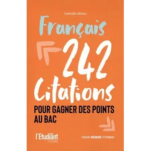 Comparateur de prix : L'etudiant Pratique 242 Citations Pour Gagner Des Points Au Bac - Français