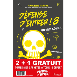 Kennes Pack Défense d'entrer! T08 - T09 + T10 offert pas cher