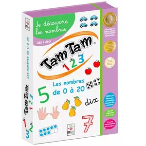 Ab Ludis Eds Jeu éducatif - Tam Tam - Je découvre les nombres - Dès 4 ans - Chiffres, lettres et représentations pas cher
